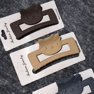 Women’s Cute Brown and Tan Hair Clips NEW
